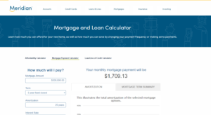 Meridian Mortgage Calculator