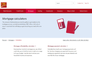 CIBC Mortgage Calculator